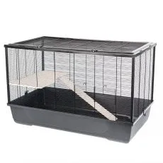 Klietka pre hlodavce Harry + Wood Eco 100 x 54 x 61 cm ČIERNA