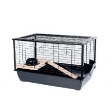 Klietka pre hlodavce a malé zvieratá Bunny 80 De Luxe ČIERNA