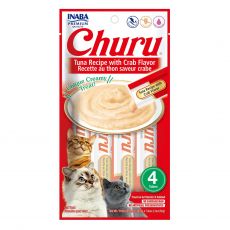 Inaba Churu Pyré cat Tuniak s krabou príchuťou 4 x 14 g