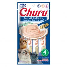 Inaba Churu Pyré cat tuniak s hovädzou príchuťou 4 x 14 g