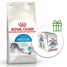 ROYAL CANIN Indoor granule pre dospel&eacute; mačky chovan&eacute; v byte 10 kg + 12 kapsičiek ZADARMO
