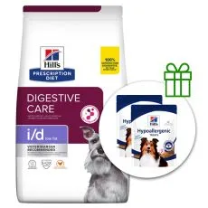 Hill's Prescription Diet i/d Low Fat Starostlivosť o zaž&iacute;vanie granule pre psov 12 kg + 2x pamlsky ZADARMO