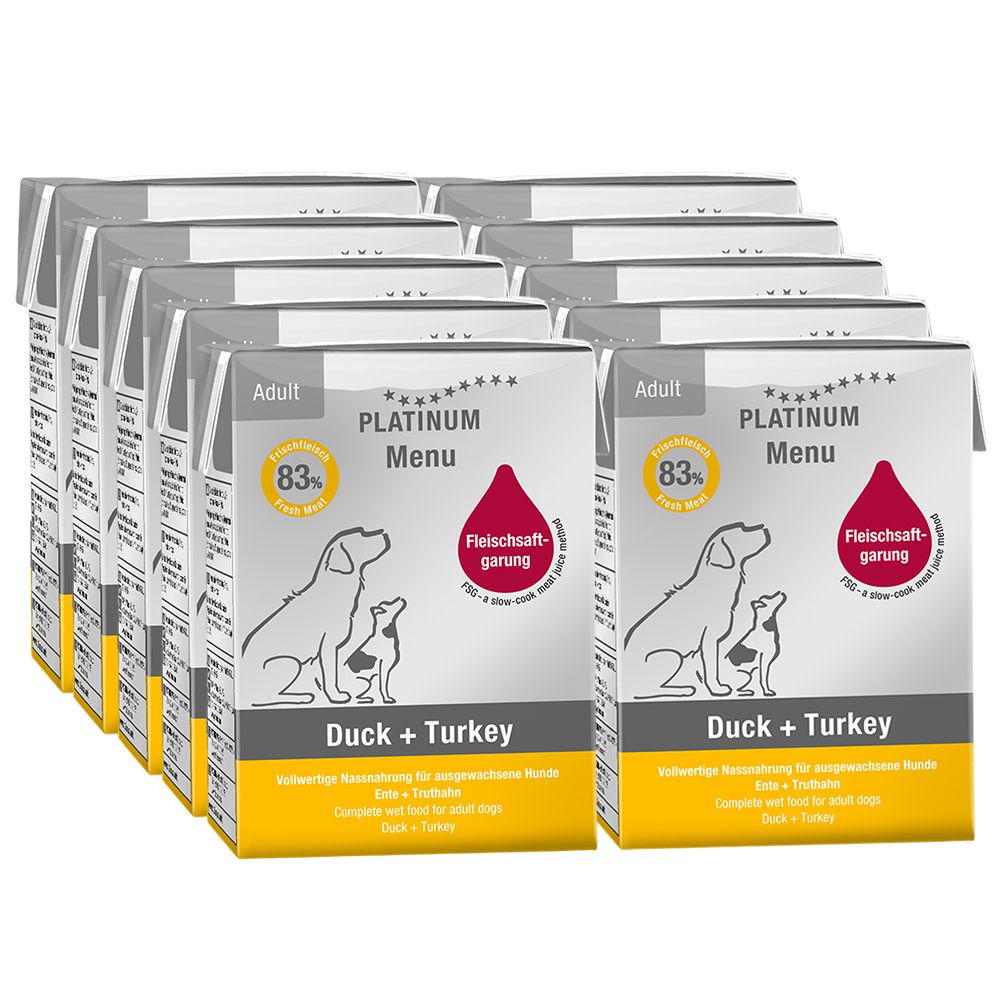 Platinum Menu kačica + moriak 10 x 375 g