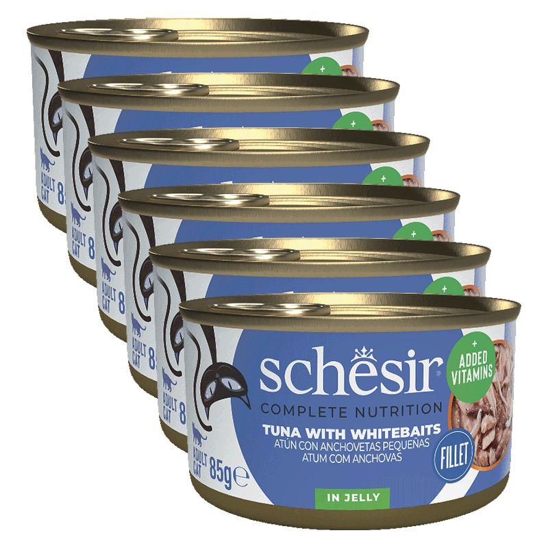 Schesir cat tuniak s ančovičkami 6 x 85 g