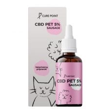 CURE POINT CBD Pet 5% olej s príchuťou Párok, 10 ml