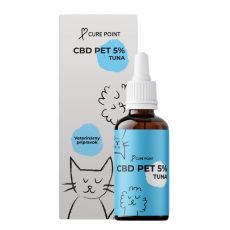 CURE POINT CBD Pet 5% olej s pr&iacute;chuťou Tuniak, 10 ml