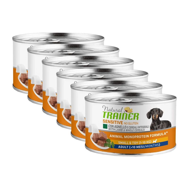 Trainer Natural Sensitive Adult Small & Toy jahňa 6 x 150 g