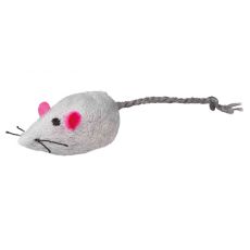 Trixie Plyšová myška so zvončekom 5 cm, 1 ks