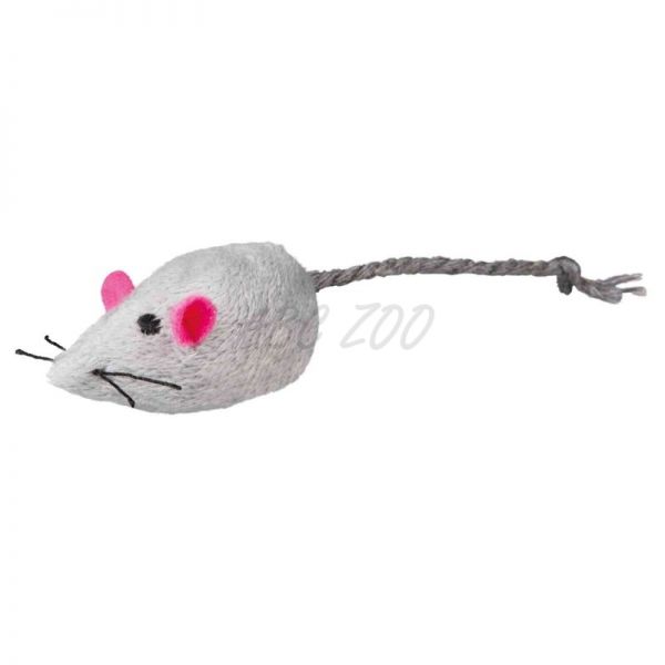 Trixie Plyšová myška so zvončekom 5 cm, 1 ks