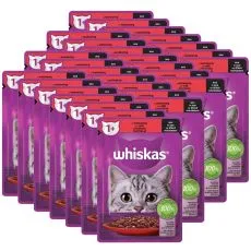 Whiskas kapsička s hov&auml;dz&iacute;m v &scaron;ťave 28 x 85 g