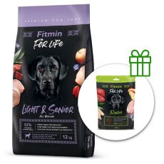 Fitmin FOR LIFE Light & Senior 12 kg + Fitmin For Life Rings ZADARMO