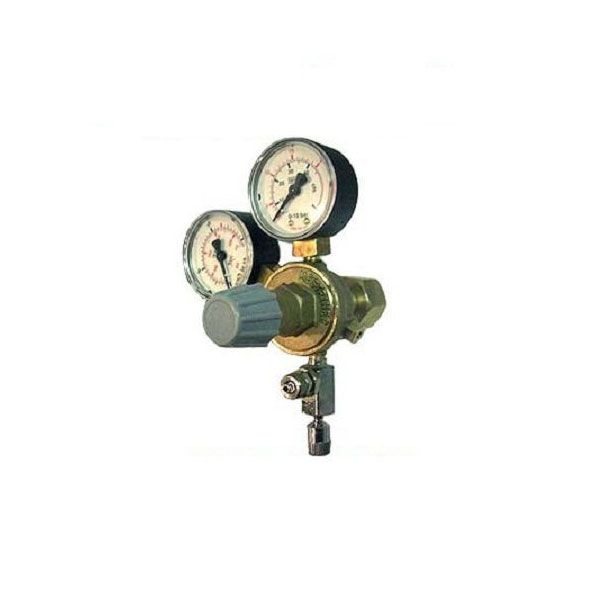 Redukčný ventil CO2 - závit W21,8x1/14" + ihlový ventil (2x man)