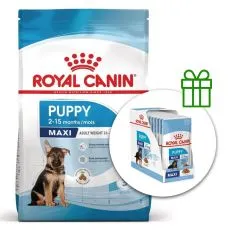 Royal Canin Maxi Puppy granule pre &scaron;teňat&aacute; veľk&yacute;ch plemien 15 kg + 10 kapsičiek ZADARMO