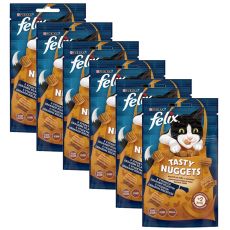 Kapsičky FELIX Tasty Nuggets kura a kačica 6 x 50 g