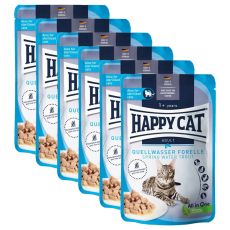 Kapsička Happy Cat Culinary Quellwasser-Forelle / Pstruh 6 x 85 g