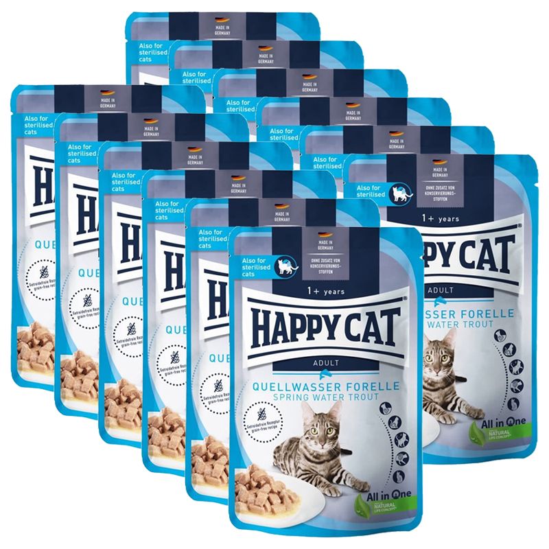Kapsička Happy Cat Culinary Quellwasser-Forelle / Pstruh 12 x 85 g