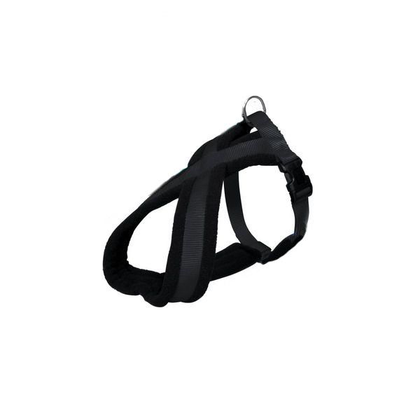 Postroj pre psa PREMIUM, čierny - M/L