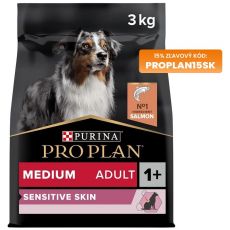 PRO PLAN Medium Adult Sensitive Skin granule pre psov losos 3 kg