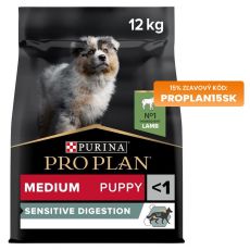 PRO PLAN MEDIUM PUPPY Sensitive Digestion jahňacie 12kg