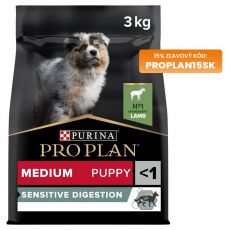 PRO PLAN MEDIUM PUPPY Sensitive Digestion jahňacie 3kg