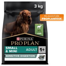 PRO PLAN SMALL & MINI ADULT Sensitive Digestion jahňacie 3kg