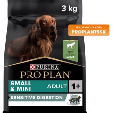 PRO PLAN Small & Mini Adult Sensitive Digestion granule pre psov jahňacie 3 kg
