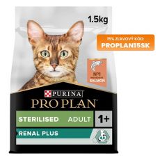 PURINA PRO PLAN CAT STERILISED RENAL PLUS losos 1,5 kg