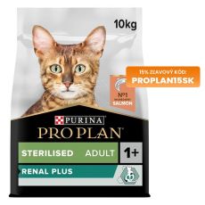 PURINA PRO PLAN CAT STERILISED RENAL PLUS losos 10 kg