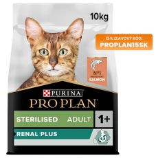 PURINA PRO PLAN CAT STERILISED RENAL PLUS losos 10 kg