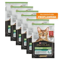 PRO PLAN Sterilised Maintenance kapsička pre mačky hovädzie v šťave 6x85 g