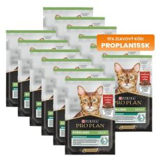 PRO PLAN Sterilised Maintenance kapsička pre mačky hovädzie v šťave 12x85 g