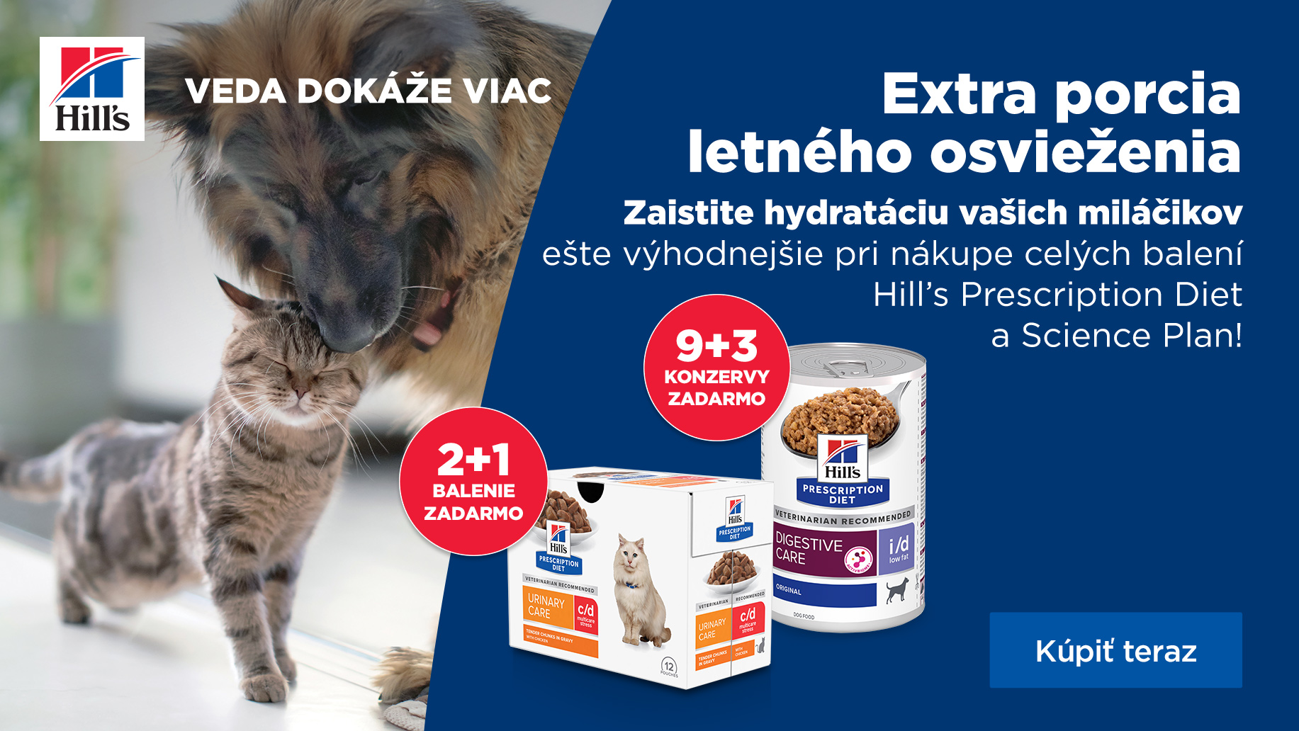 Hill´s konzervy a kapsičky zadarmo