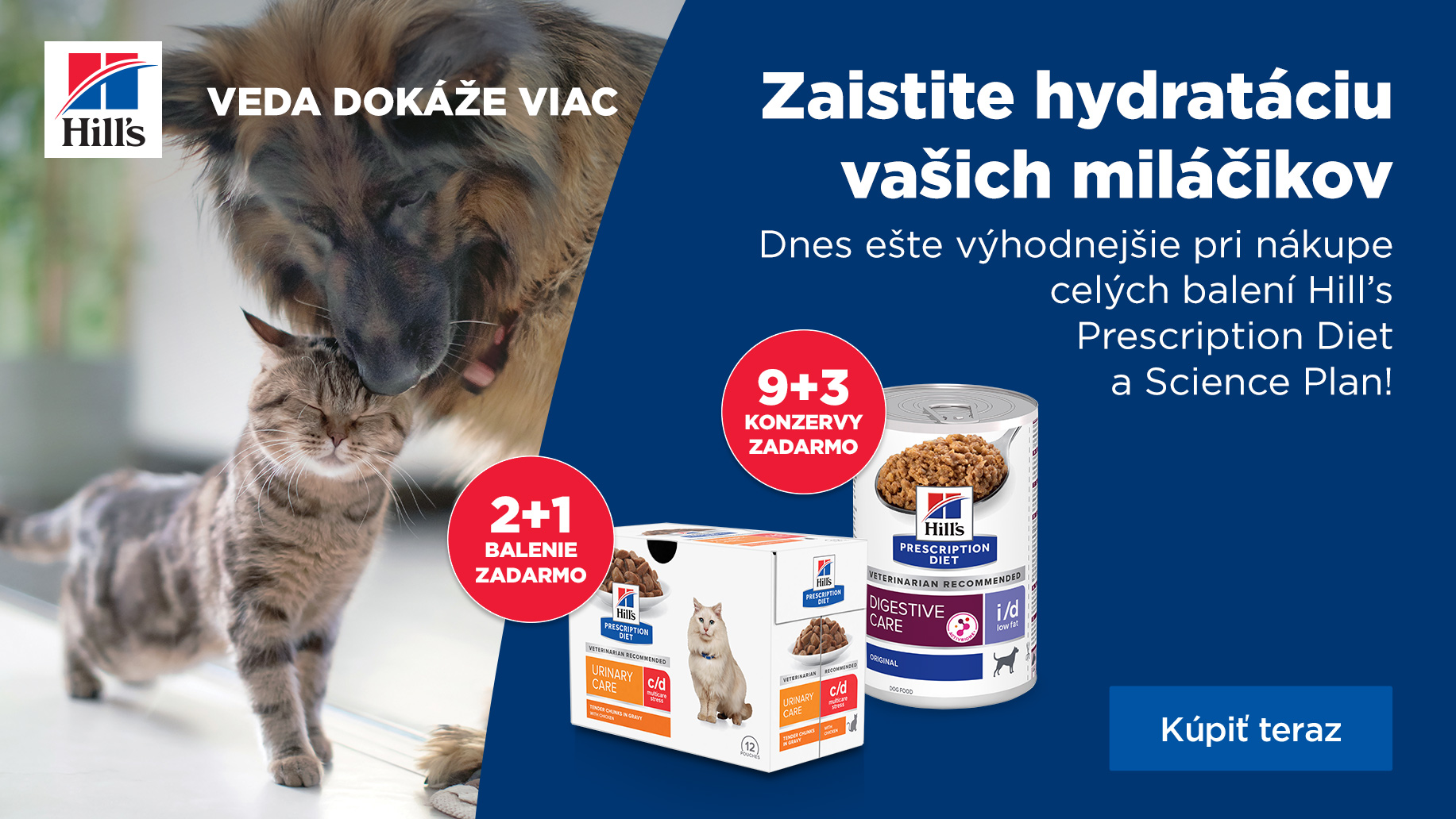 Hill´s konzervy a kapsičky zadarmo