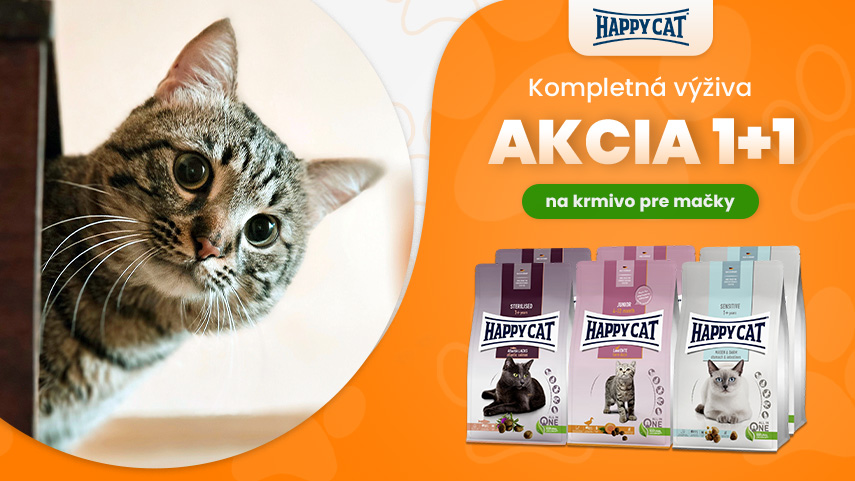 Happy Cat akcia 1+1 zadarmo