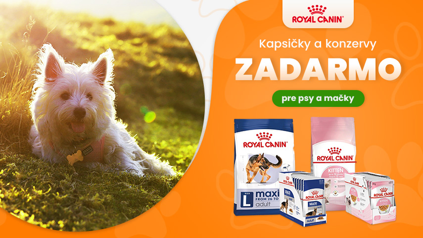 Royal Canin kaspičky a konzervy zadarmo