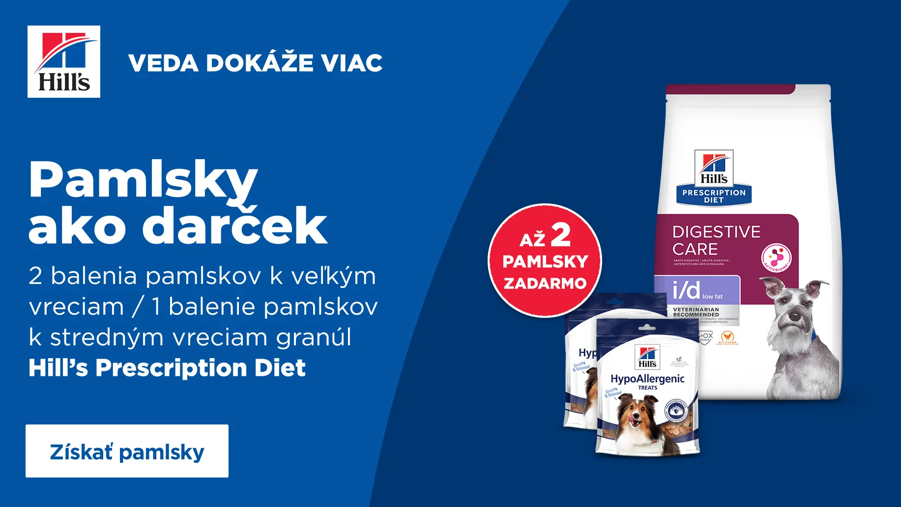 Hill´s až 2 pamlsky zadarmo