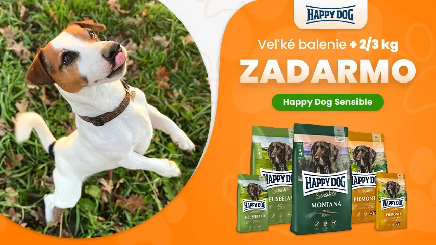 Happy Dog Sensible - veľké balenie + 2/3 kg zadarmo